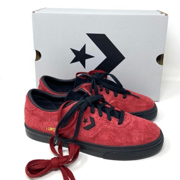 💖MEGA SALE💖Converse Louie Lopez Pro OX Low Top Red Suede Women Shoes 170714C - Picture 5 of 12